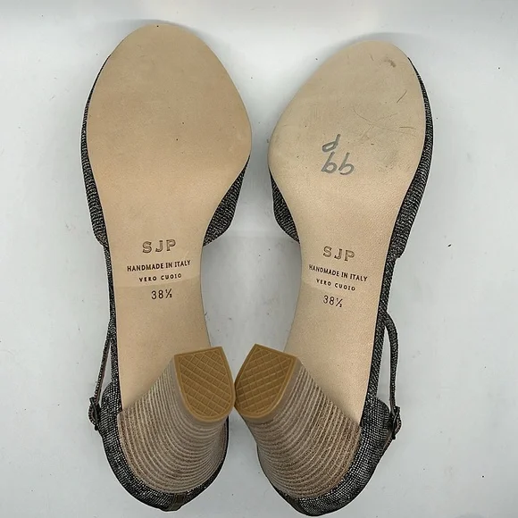 SJP Sexy Shimmery Cheetah Print High Heel Shoes **Size 38.5/US Size 8.5**🐆🐆 - Picture 8 of 8